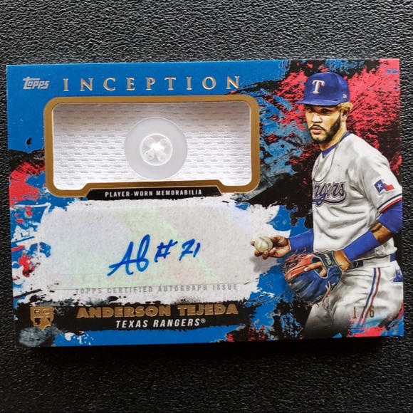 Anderson Tejeda autograph baseball card